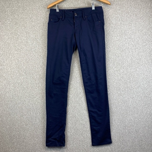 Lilly Pulitzer Worth skinny pant navy blue size 2 beachy preppy minimalist - Picture 2 of 15